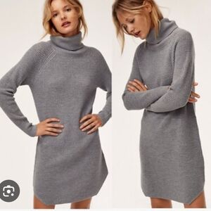 Wilfred Free Blue Knit Sweater dress - BLUE